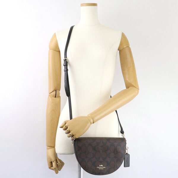 Túi Coach Signature Ellen Crossbody Bag Brown Black C1430 IMAA8 - Ảnh 7