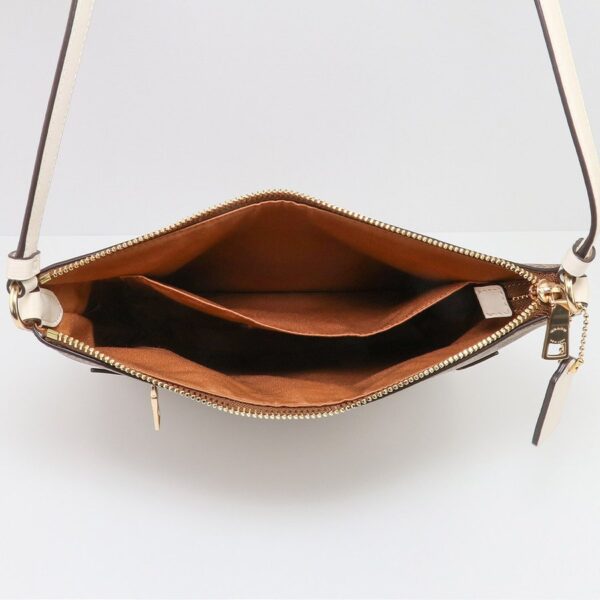 Túi Coach Rowan Pile Bag Khaki Chalk C1554 IMDJ8 - Ảnh 7