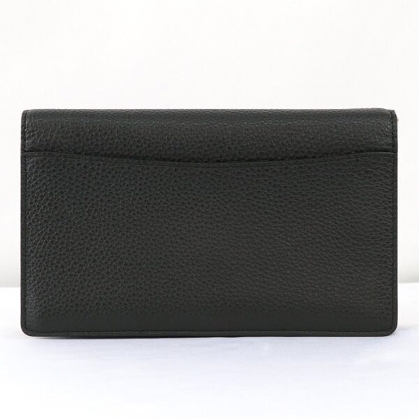 Túi Coach Anna Foldover Crossbody Clutch Black 3037 IMBLK - Ảnh 2