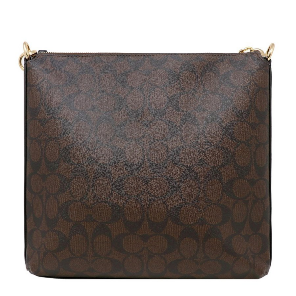 Túi Coach May Dark Brown Color File Cross Bag F77885 IMAA8 - Ảnh 2