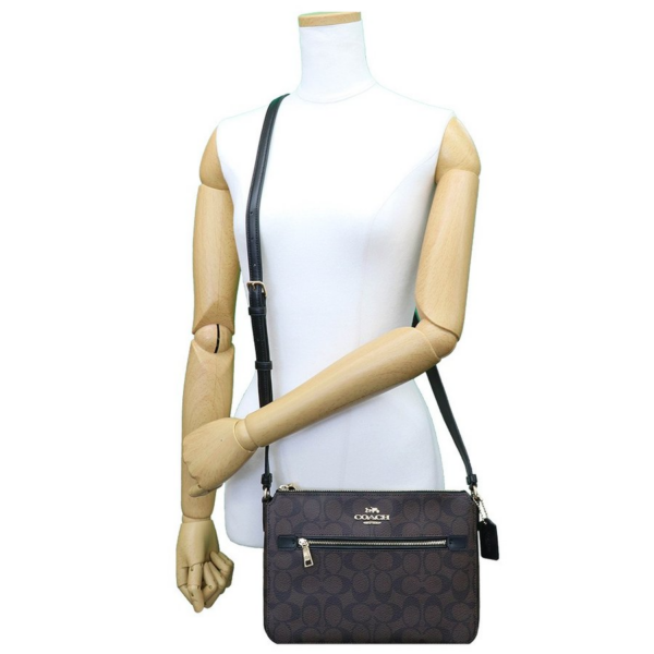 Túi Coach Signature Gallery File Bag F91013 IMAA8 - Ảnh 6