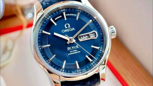 Đồng Hồ Omega De Ville Hour Vision 'Blue' 433-33-41-22-03-001 - Ảnh 4