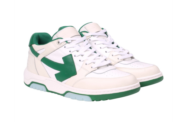 Giày Off White Arrow Out of Office Sneakers Green OMIA189F 20LEA001 0155 - Ảnh 2