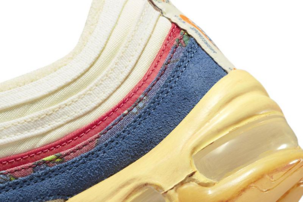 Giày Nike Air Max 97 'Coconut Milk Fossil Denim Red' DV1486-162 - Ảnh 8