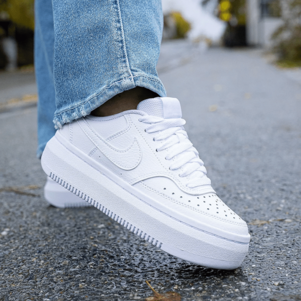 Giày Nike Court Vision Alta 'Triple White' DM0113-100 - Ảnh 3
