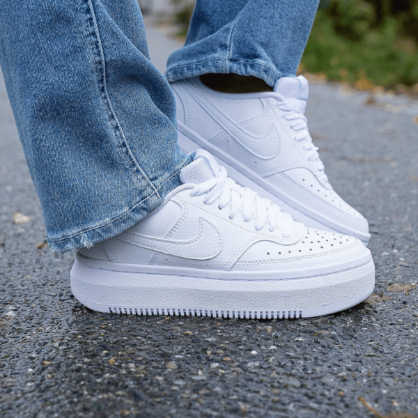 Giày Nike Court Vision Alta 'Triple White' DM0113-100 - Ảnh 2