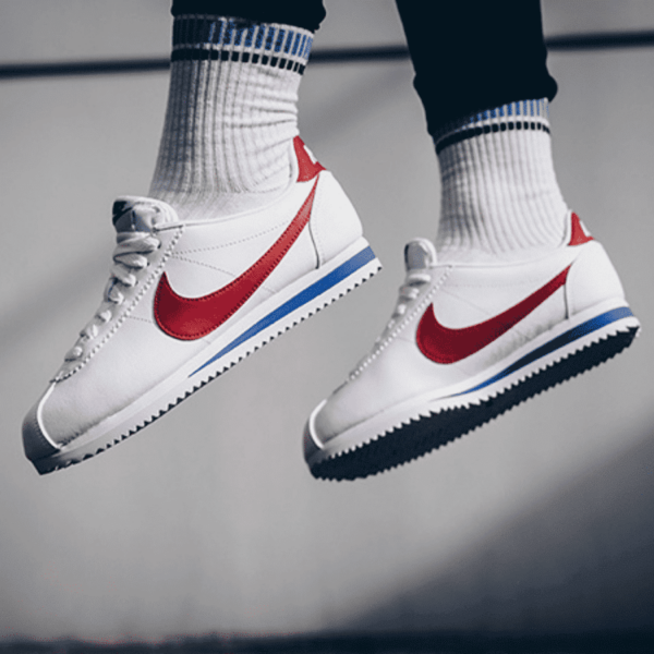 Giày Nike Classic Cortez Leather 'White Red' 807471-103 - Ảnh 4