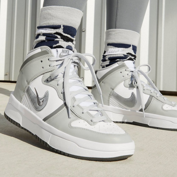 Giày Nike Dunk High Up 'Light Smoky Gray' DH3718-106 - Ảnh 2