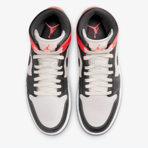 Giày Nike Wmns Air Jordan 1 Mid SE 'Newsprint' DQ6078-100 - Ảnh 9