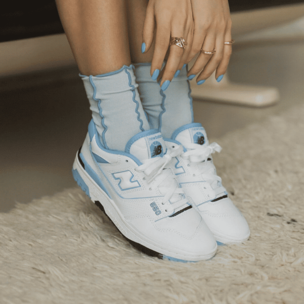 Giày New Balance 550 UNC 'White University Blue' BB550HL1 - Ảnh 6