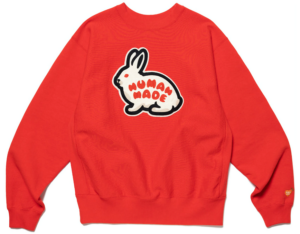 Ao Human Made Rabbit Heavy Weight Sweatshirt 'Red' HM25CS044
