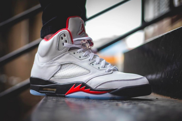 Giày Nike Air Jordan 5 Retro GS 'Fire Red' 2013 440888-100 - Ảnh 5