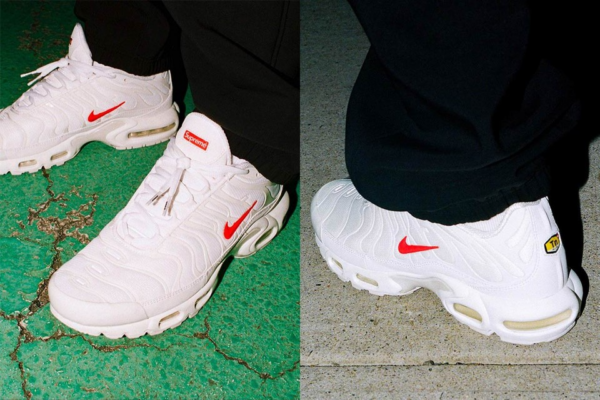Giày Nike Supreme x Air Max Plus TN 'White' DA1472-100 - Ảnh 5