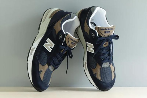 Giày New Balance 991 Made In England 'Navy Brown' M991DNB - Ảnh 8