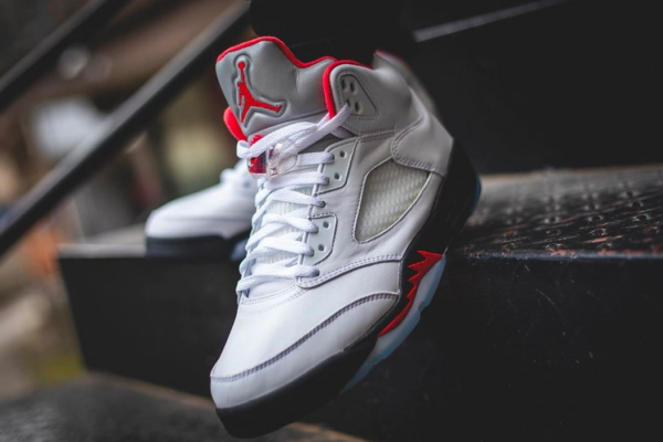Giày Nike Air Jordan 5 Retro GS 'Fire Red' 2013 440888-100 - Ảnh 3