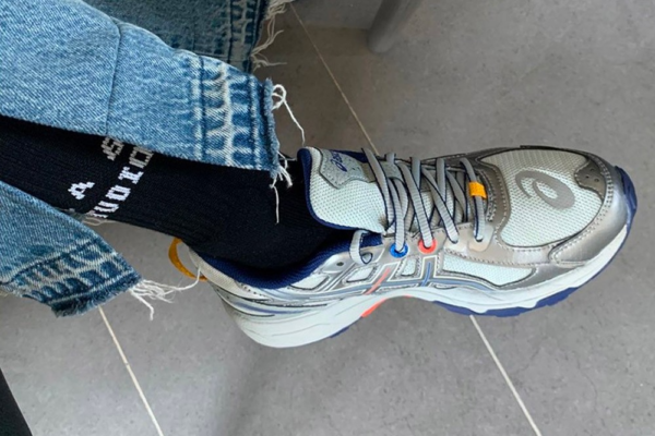 Giày Asics IAB Studio x Gel Venture 6 Silver Blue 1023A068 021 - Ảnh 7