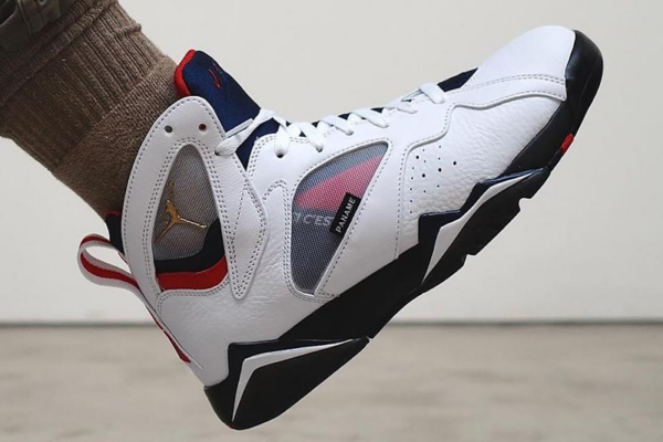 Giày Nike Paris Saint-Germain x Air Jordan 7 Retro 'Paname' CZ0789-105 - Ảnh 2