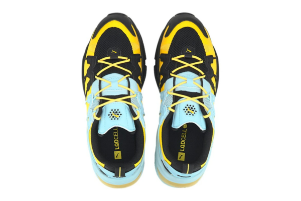 Giày Puma LQDCELL Omega Striped Knit 'Black Ultra Yellow' 371476-06 - Ảnh 3