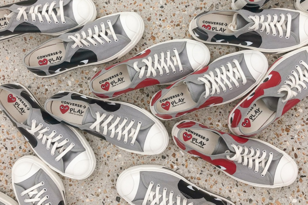 Giày Converse Comme des Garçons PLAY x Jack Purcell Drizzle Red 171260C - Ảnh 6
