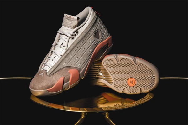 Giày Nike CLOT x Air Jordan 14 Retro Low 'Terracotta' DC9857-200 - Ảnh 4