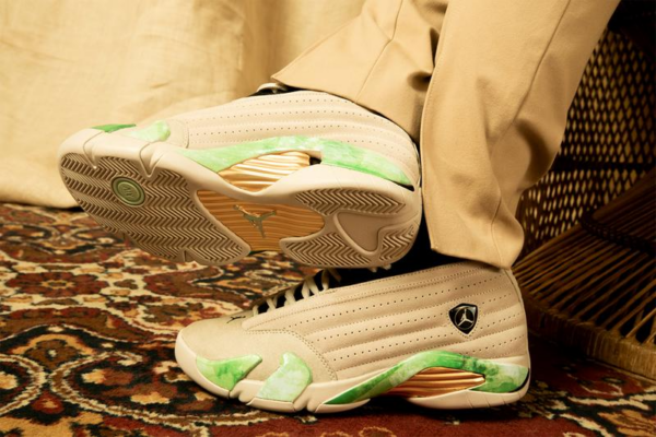 Giày Nike Aleali May x Wmns Air Jordan 14 Retro Low SP 'Fortune' DJ1034-200 - Ảnh 5