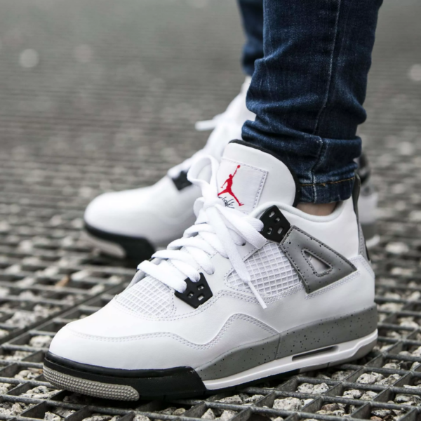 Giày Nike Air Jordan 4 Retro OG BG 'Cement' 2016 836016-192 - Ảnh 2