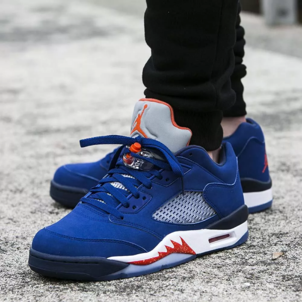 Giày Nike Air Jordan 5 Retro Low 'Knicks' 819171-417 - Ảnh 2