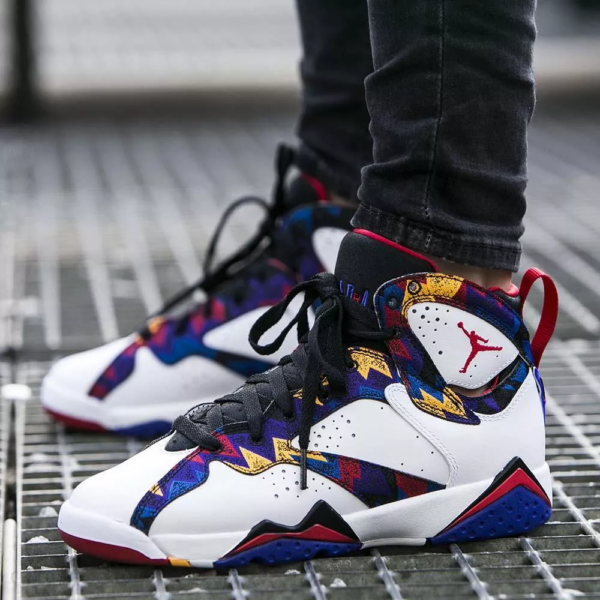 Giày Nike Air Jordan 7 Retro GS 'Sweater' 304774-142 - Ảnh 2