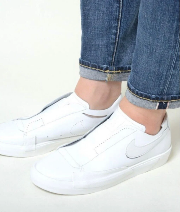 Giày Nike Wmns Blazer Slip 'Triple White' CJ1651-100 - Ảnh 3