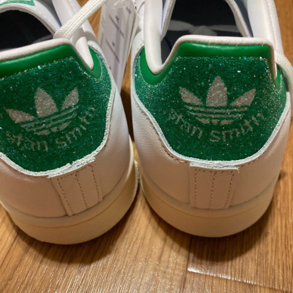 Giày Adidas Stan Smith x Swarovski 'Cloud White Green' FX7482 - Ảnh 2