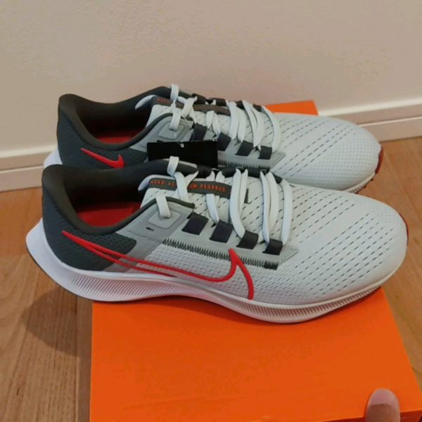 Giày Nike Air Zoom Pegasus 38 'Pure Platinum Chile Red' CW7356-004 - Ảnh 2