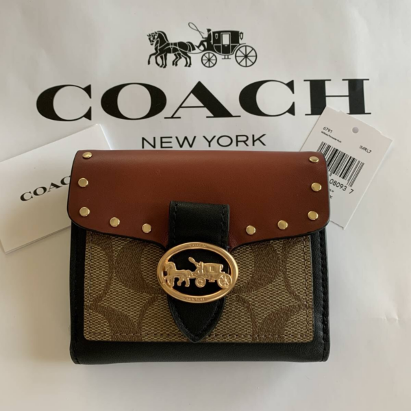 Túi Coach Georgie Signature Canvas With Rivets 6791-IMRL7 - Ảnh 6