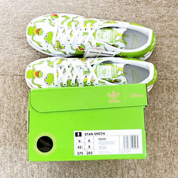 Giày Adidas The Muppets x Stan Smith 'Kermit The Frog Allover Print' FZ2707 - Ảnh 5
