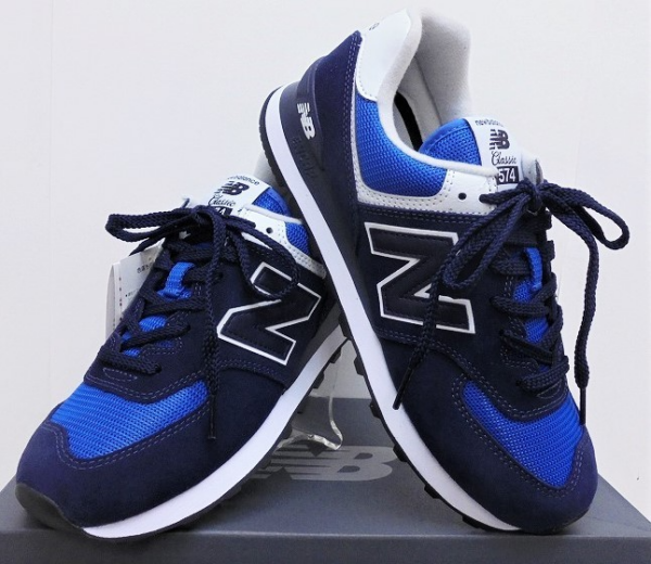 Giày New Balance 574 Navy Blue White ML574SSM - Ảnh 5
