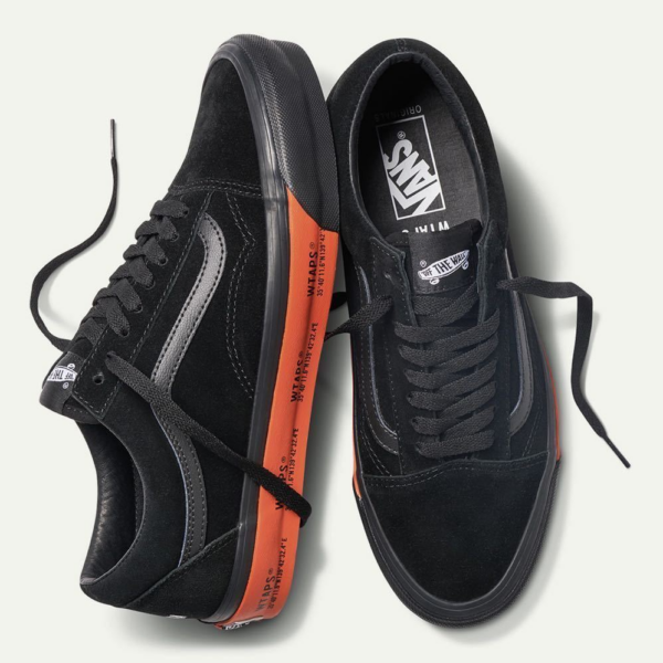 Giày Vans WTAPS x Old Skool LX 'Black Orange' VN0A4P3X20E - Ảnh 7