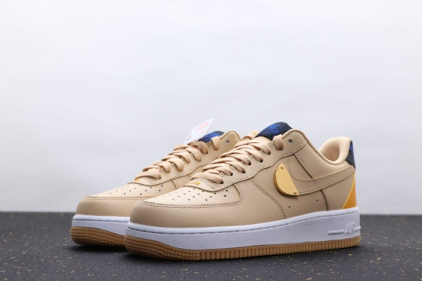 Giày Nike NBA x Air Force 1 '07 LV8 'Sesame University Gold' CT2298-200 - Ảnh 5