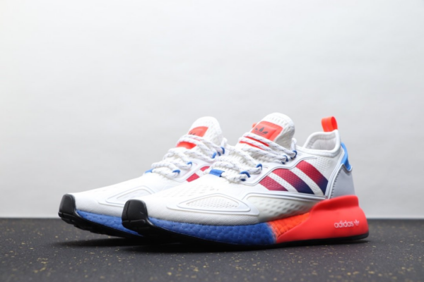 Giày Adidas ZX 2K Boost 'White Metallic Silver' FY5725 - Ảnh 5