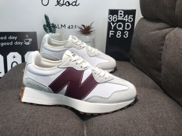 Giày New Balance Wmns 327 'White Dark Red' WS327KA - Ảnh 5
