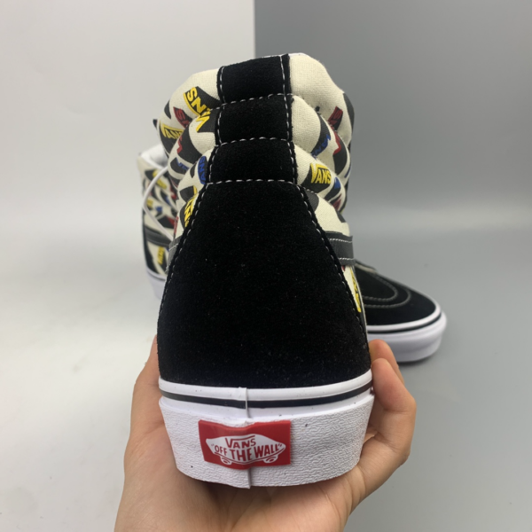 Giày Vans SK8-HI Pop Logo 'Black Classic' VN0A4U3C2O8 - Ảnh 5