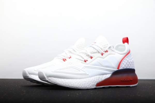 Giày Adidas ZX 2K Boost 'Gradient Fade Sole Cloud White' FZ4640 - Ảnh 2