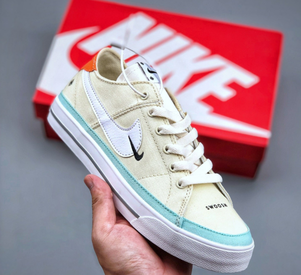 Giày Nike Court Legacy CNVS Yellow White Blue Shoes DJ5207-113 - Ảnh 3