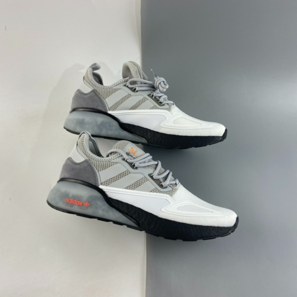 Giày Adidas ZX 2K Boost 'White Grey' H67573 - Ảnh 2