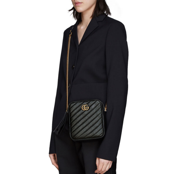 Túi Gucci GG Marmont Shoulder Bag 550155 0OLFT 1000 - Ảnh 6