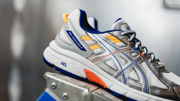 Giày Asics IAB Studio x Gel Venture 6 Silver Blue 1023A068 021 - Ảnh 5