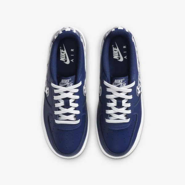 Giày Nike Air Force 1 LV8 1 GS 'Splatter Swoosh Blue Void' CZ7878-400 - Ảnh 5