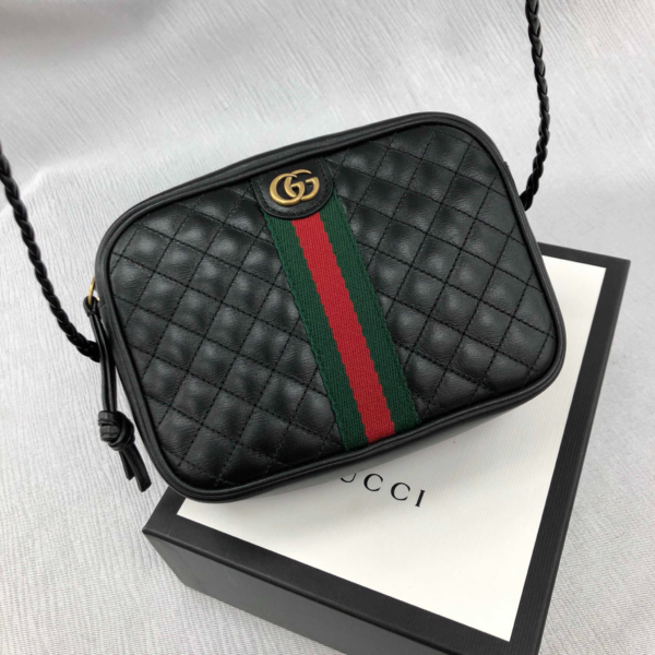 Túi Gucci Plain Leather Crossbody Logo Shoulder Bags 536441 0YKAT 1060 - Ảnh 2