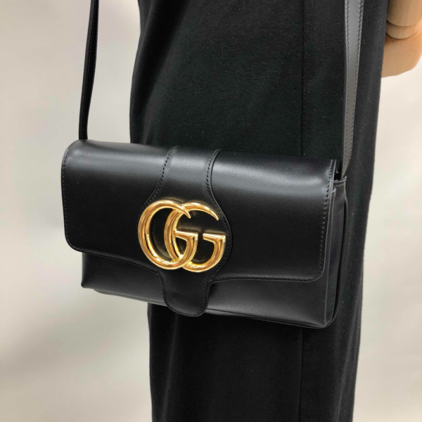 Túi Gucci Double GG Small Shoulder Crossbody Bag 550129 0V10G 1000 - Ảnh 2