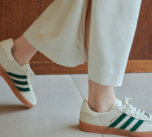 Giay Adidas Gazelle Indoor 'Off White Dark Green White' ID2567