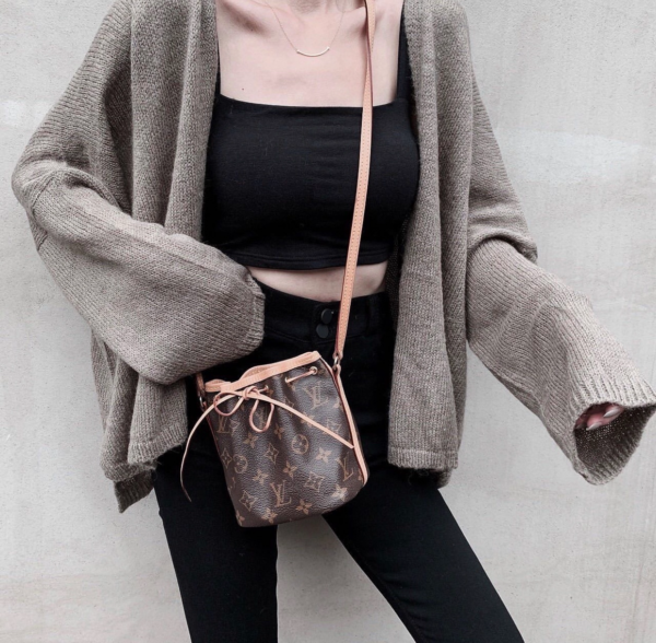 Túi Louis Vuitton Nano Noe Monogram Canvas Brown M41346 - Ảnh 2