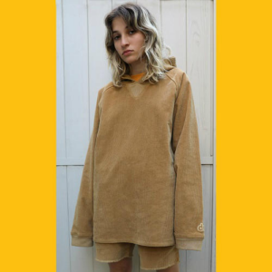 Alternative view of Áo Drew House Corduroy Hoodie Dijon